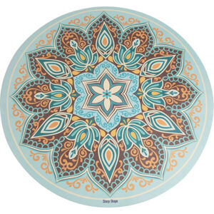 SHARP SHAPE ROUND YOGA MAT MANDALA Jogamatka, světle zelená, velikost os