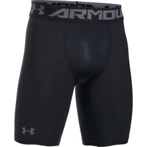 Under Armour HG ARMOUR 2.0 LONG SHORT Pánské kompresní trenky, Černá,Tmavě šedá, velikost S